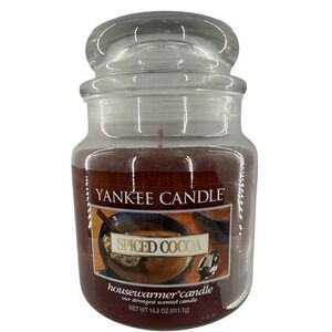 Yankee‎ Candle Spiced Cocoa Housewarmer Medium Jar Candle 14.5 oz Brown 1078553